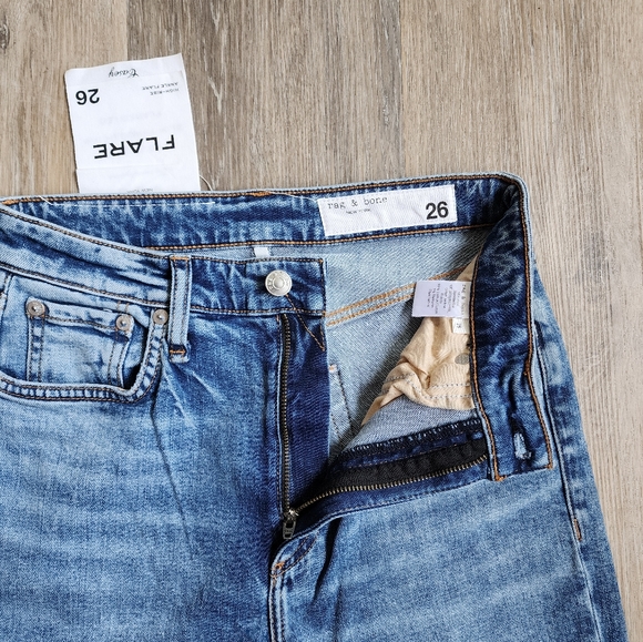 NWT RAG & BONE HIGH-RISE ANKLE FLARE - Picture 8 of 14